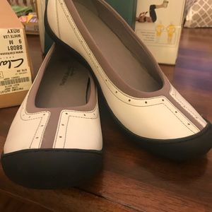 Clark’s leather flats